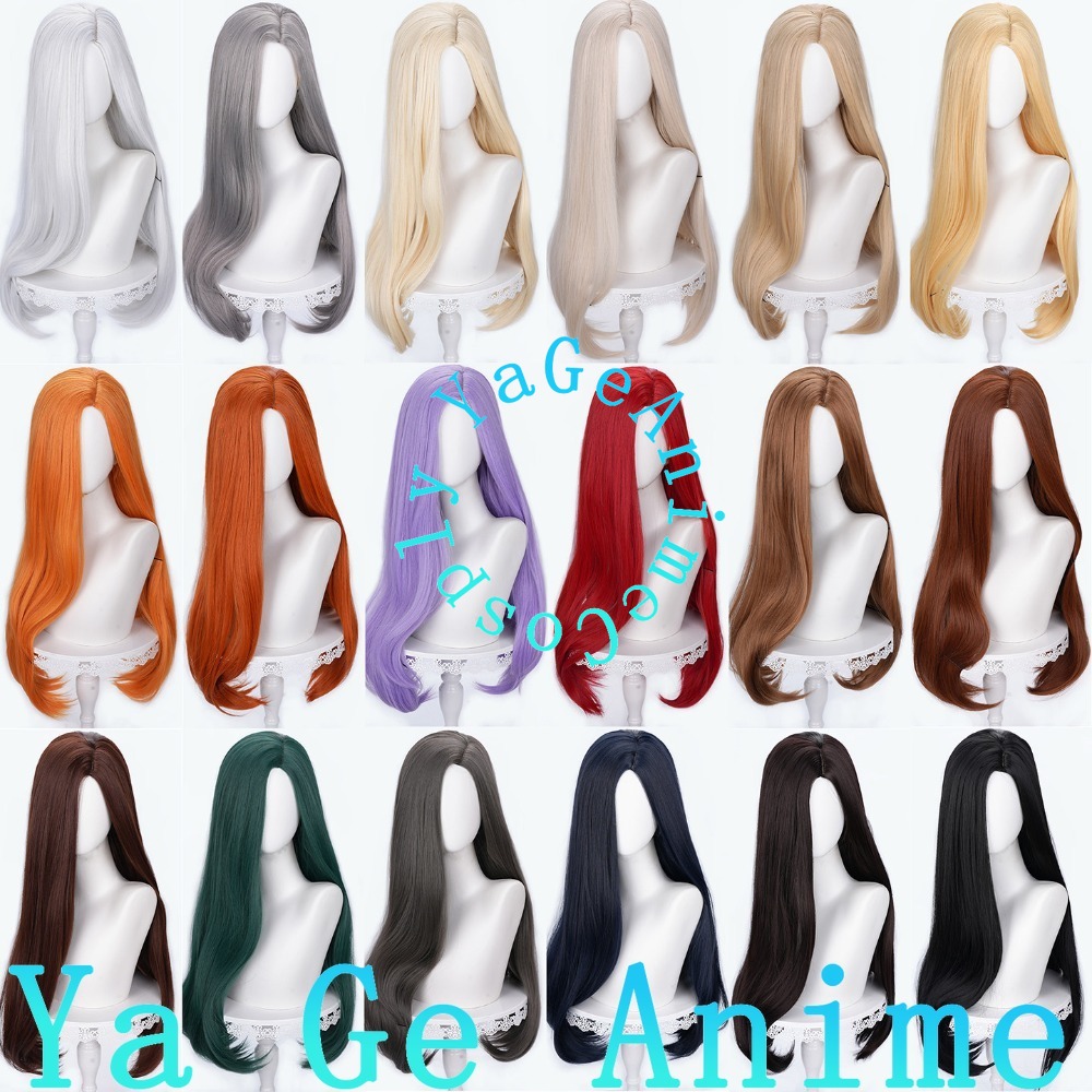 Anime Cosplay Realistic - Universal 60cm Side Part Cosplay Wig