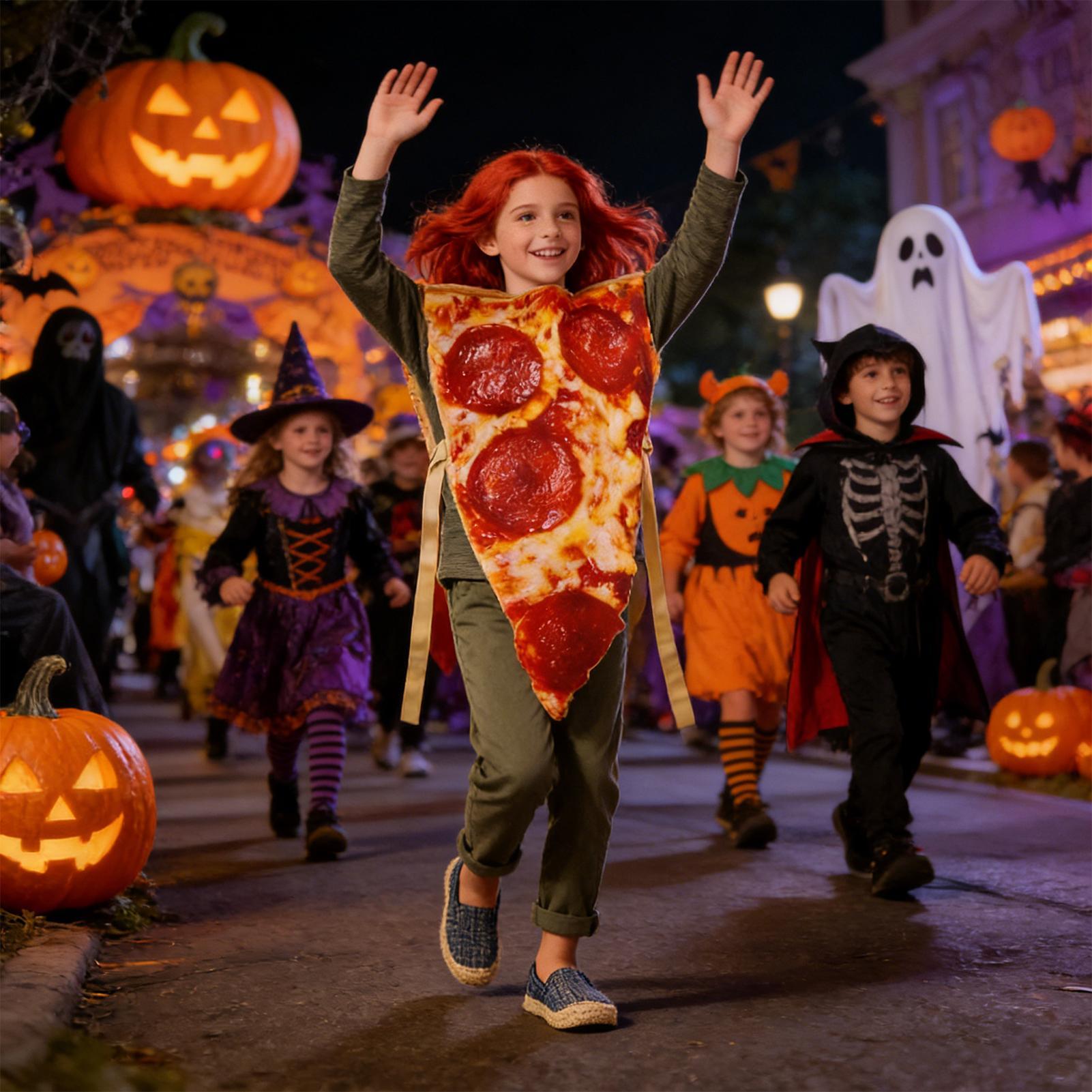 Pizza Halloween Costume Realis - Anime Cosplay Realistic ulasan dan harga