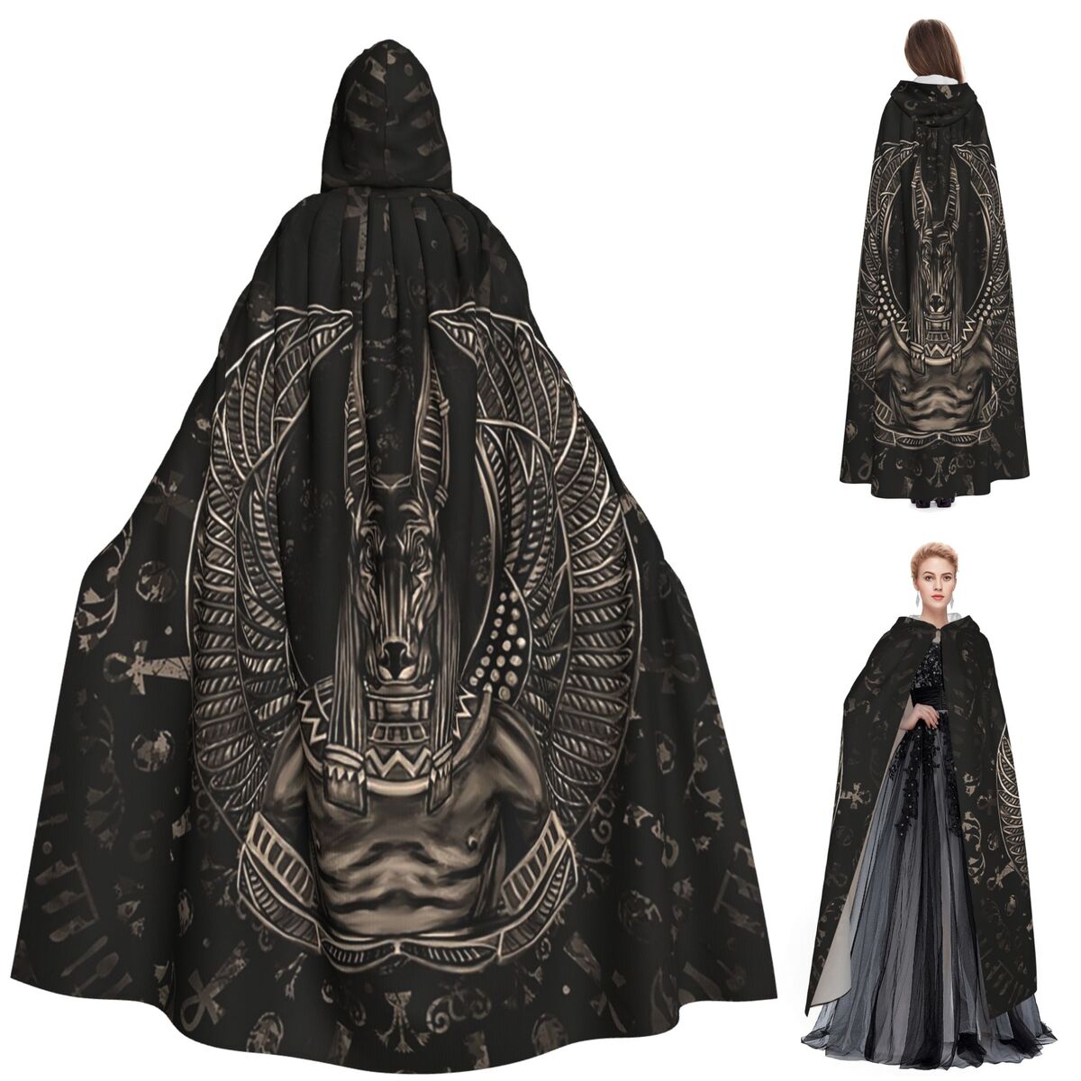 Anubis Egyptian God Sepia Long - Egypt Cosplay Anime ulasan dan harga