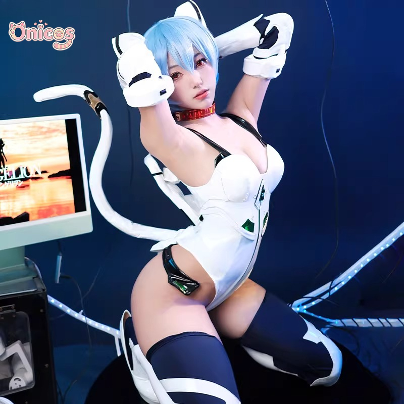 Ayanami Rei Cat Ear Anime Cosp - Anime Cosplay Cat ulasan dan harga