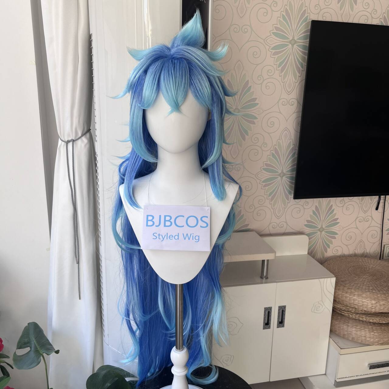 [Styled Wig]Idia Cosplay Wig A - Anime Cosplay Long Hair ulasan dan harga