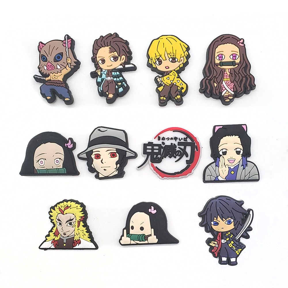 11pcs Set Demon Slayer Cartoon - Anime Cosplay Realistic ulasan dan harga