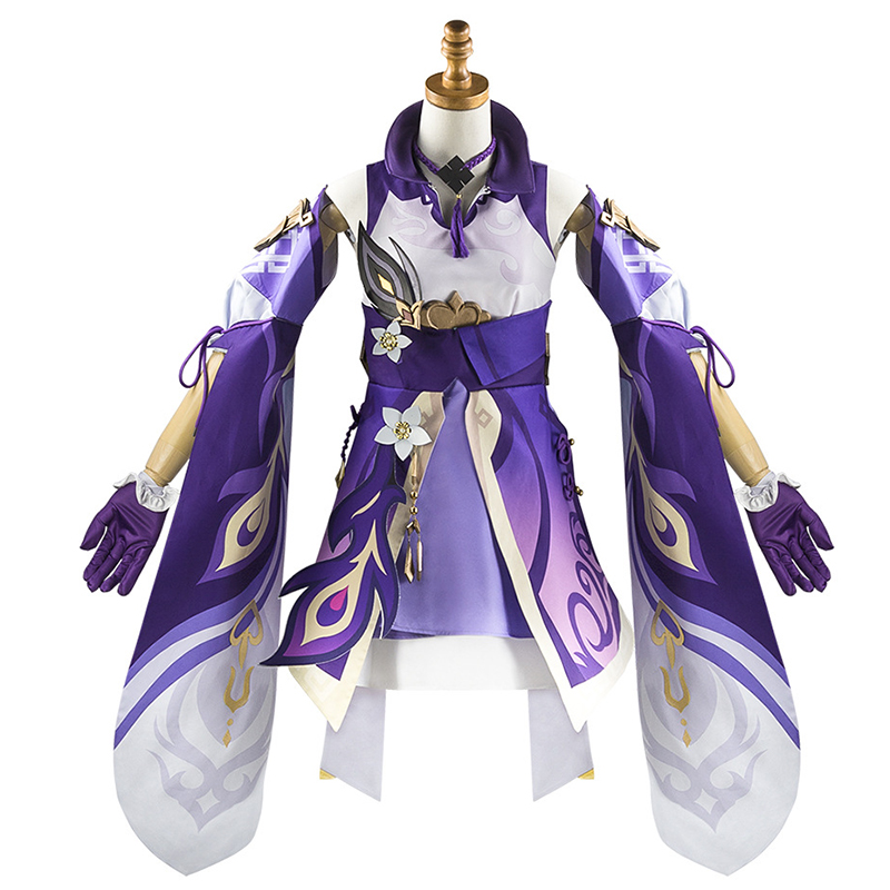 Genshin Impact Keqing Cosplay  - Anime Cosplay Jumpsuit ulasan dan harga