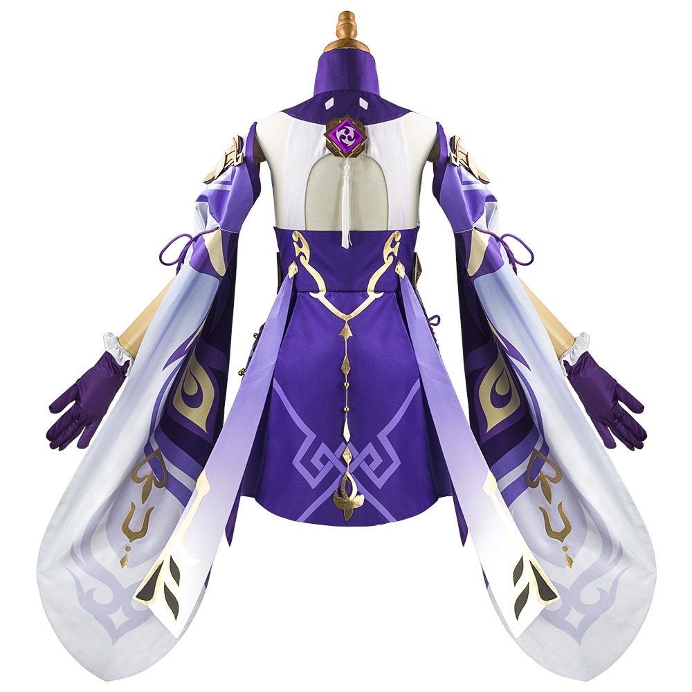 Genshin Impact Keqing Cosplay  - Anime Cosplay Jumpsuit ulasan dan harga