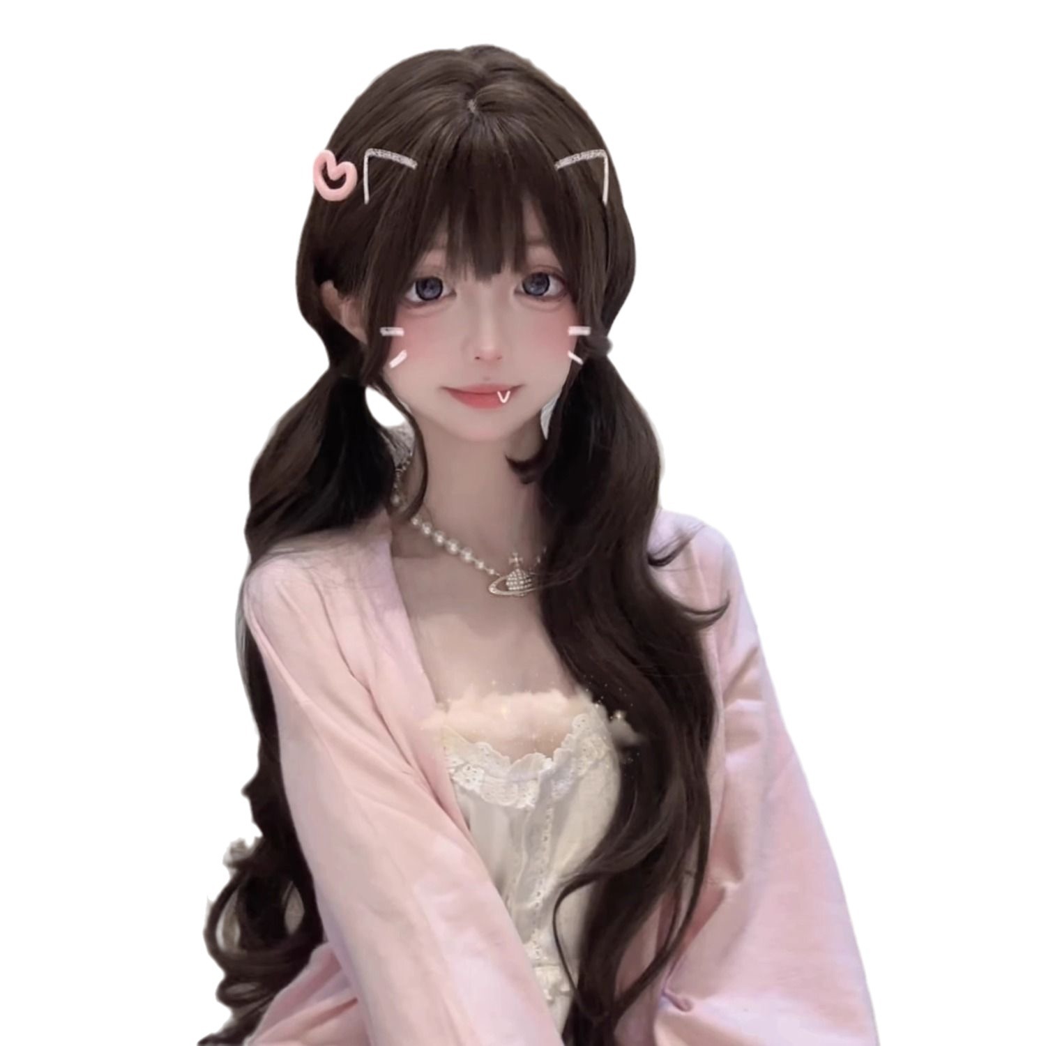 75cm Synthetic Long Wavy Lolit - Anime Cosplay Girl Photo ulasan dan harga