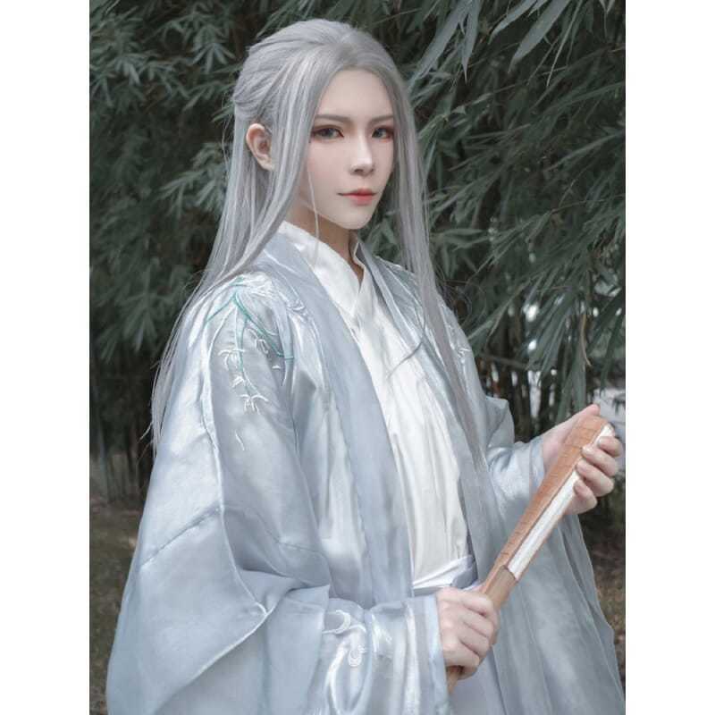 Men Hanfu Long Straight Hair A - Anime Cosplay Long Hair ulasan dan harga