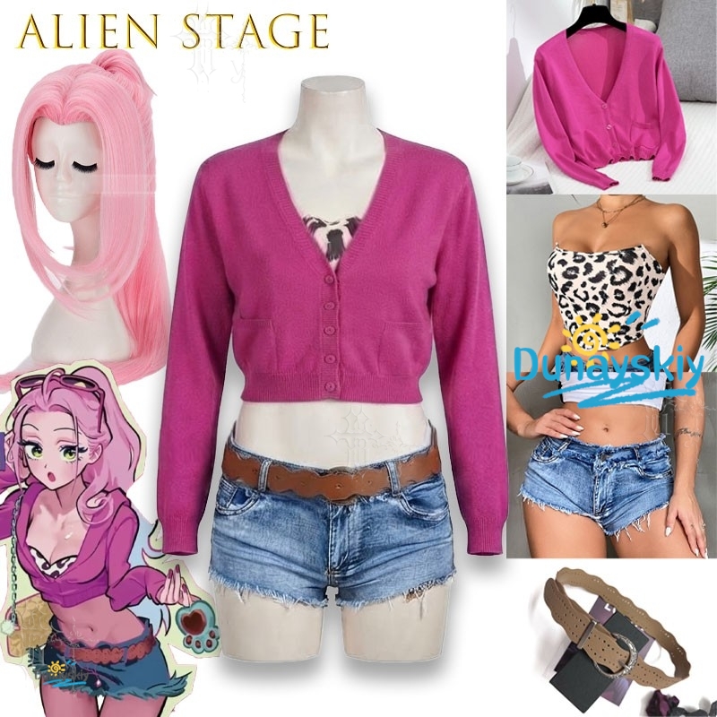 Hot Girl Pink Uniform Complete - Anime Cosplay Girl Photo ulasan dan harga