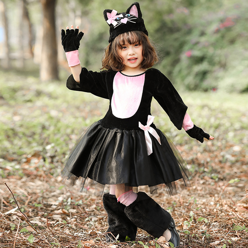 New Halloween Black Cat Cospla - Anime Cosplay Girl Photo ulasan dan harga