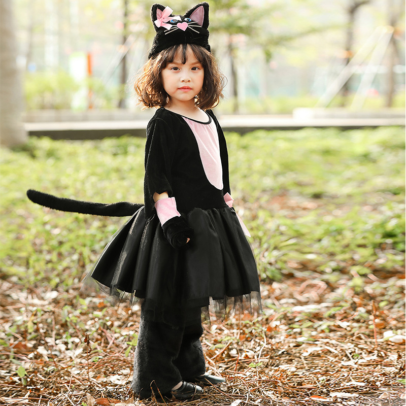 New Halloween Black Cat Cospla - Anime Cosplay Girl Photo ulasan dan harga