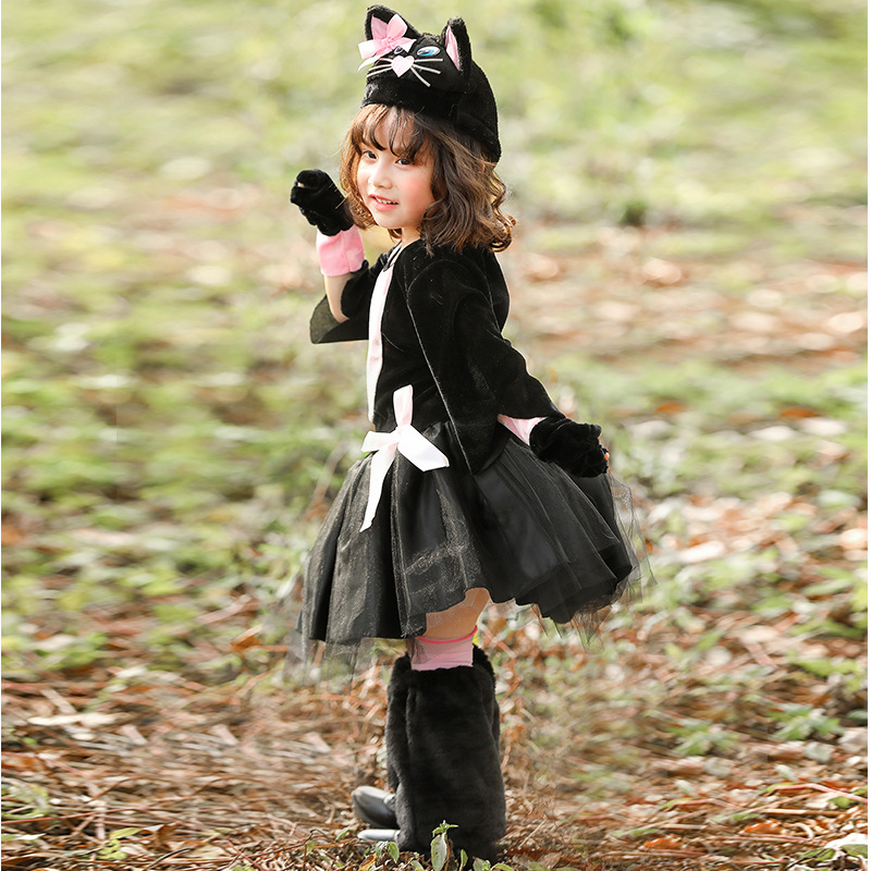 New Halloween Black Cat Cospla - Anime Cosplay Girl Photo ulasan dan harga