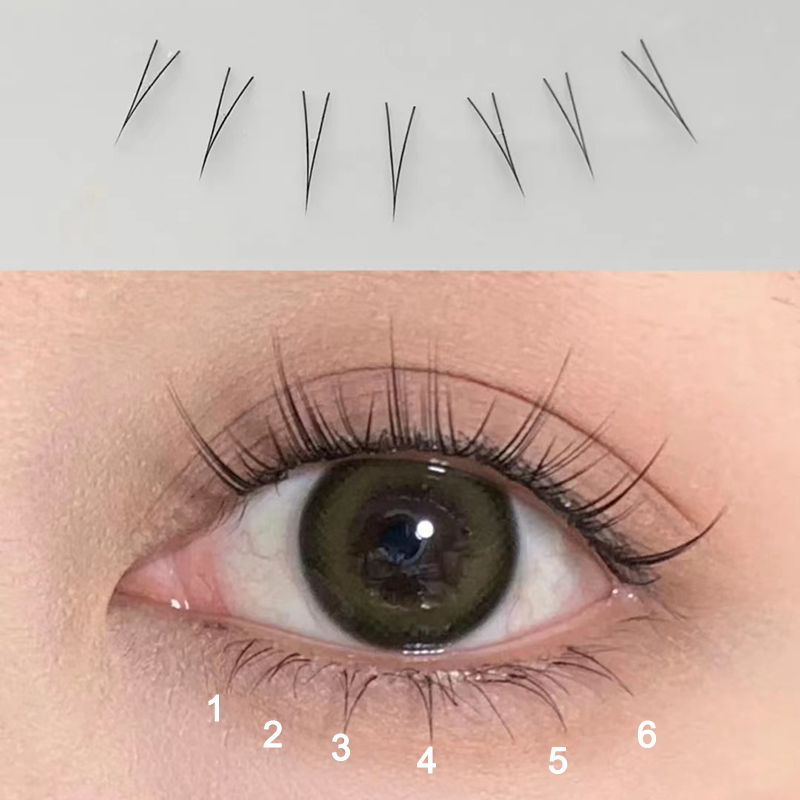 J Curl V Shape Under Eyelash C - Anime Cosplay Lashes ulasan dan harga