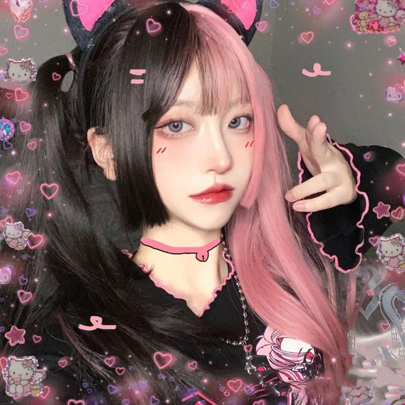 Realistic Human Hair Wig - Lol - Anime Cosplay Realistic ulasan dan harga