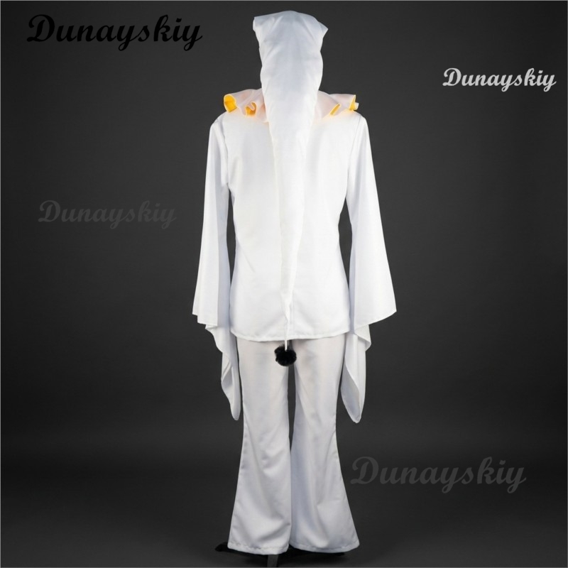 Pierrot Freak Party White Clow - Anime Cosplay Long Hair ulasan dan harga