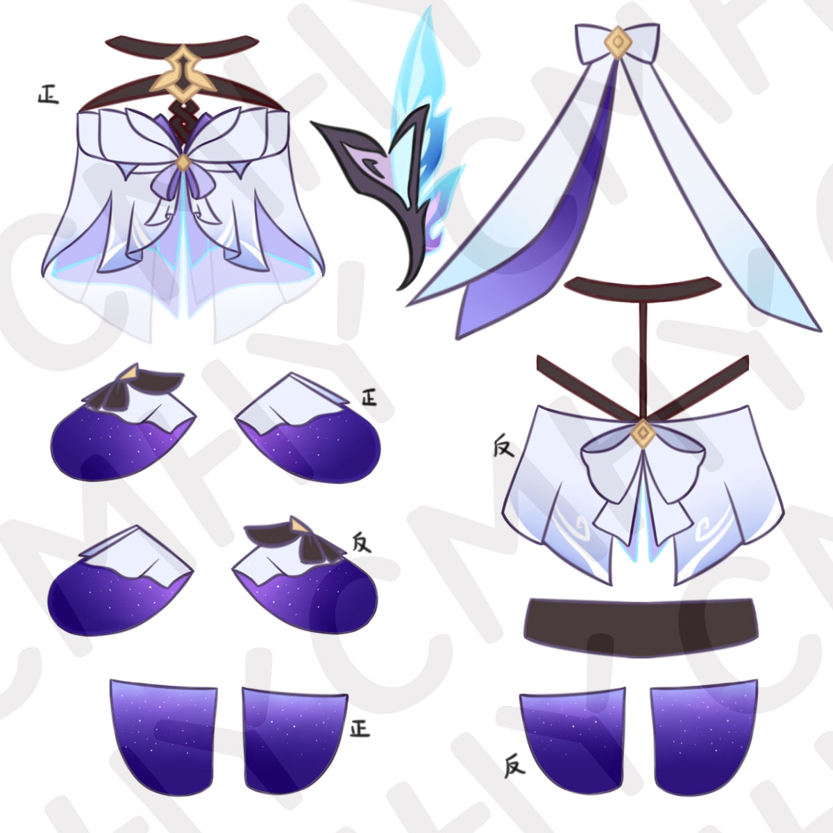 Game Genshin Impact Skirk Cat  - Anime Cosplay Cat ulasan dan harga