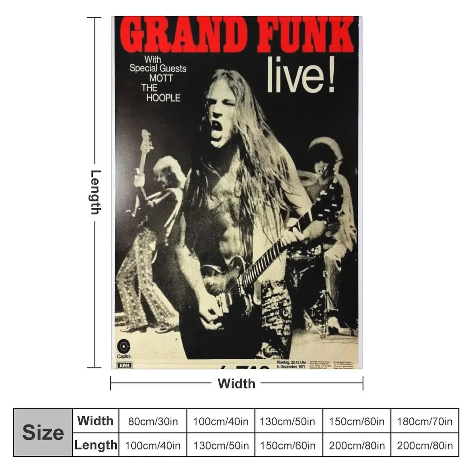 Grand Funk - Concert Poster. T - Anime Cosplay Idea ulasan dan harga