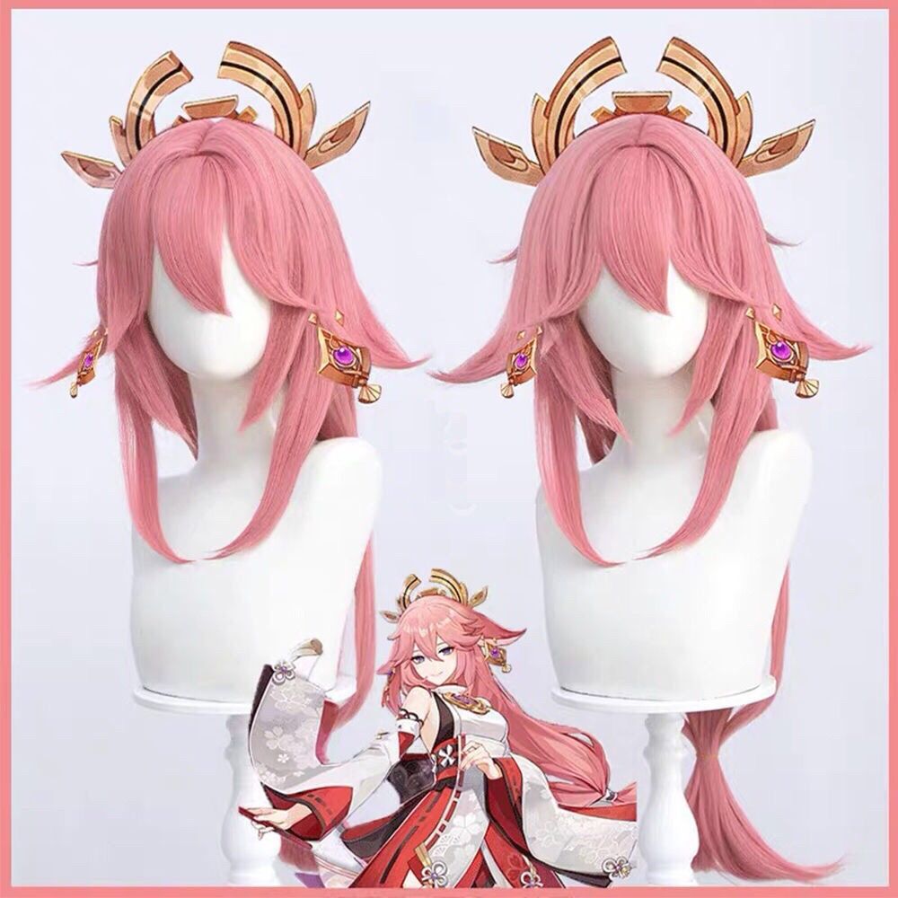 Genshin Impact Yae Miko Cospla - Anime Cosplay Realistic ulasan dan harga