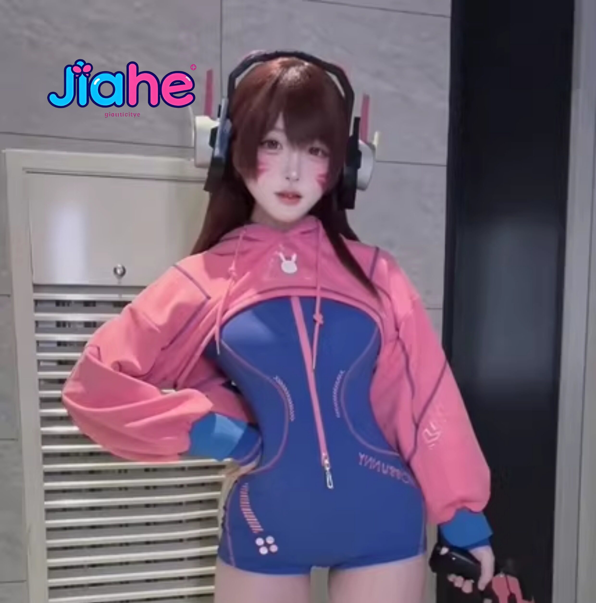 In stock D.Va Overwatch Cospla - Anime Cosplay Jumpsuit ulasan dan harga