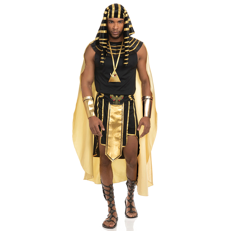 Men Egyptian Costume Set 7 Pcs - Egypt Cosplay Anime ulasan dan harga