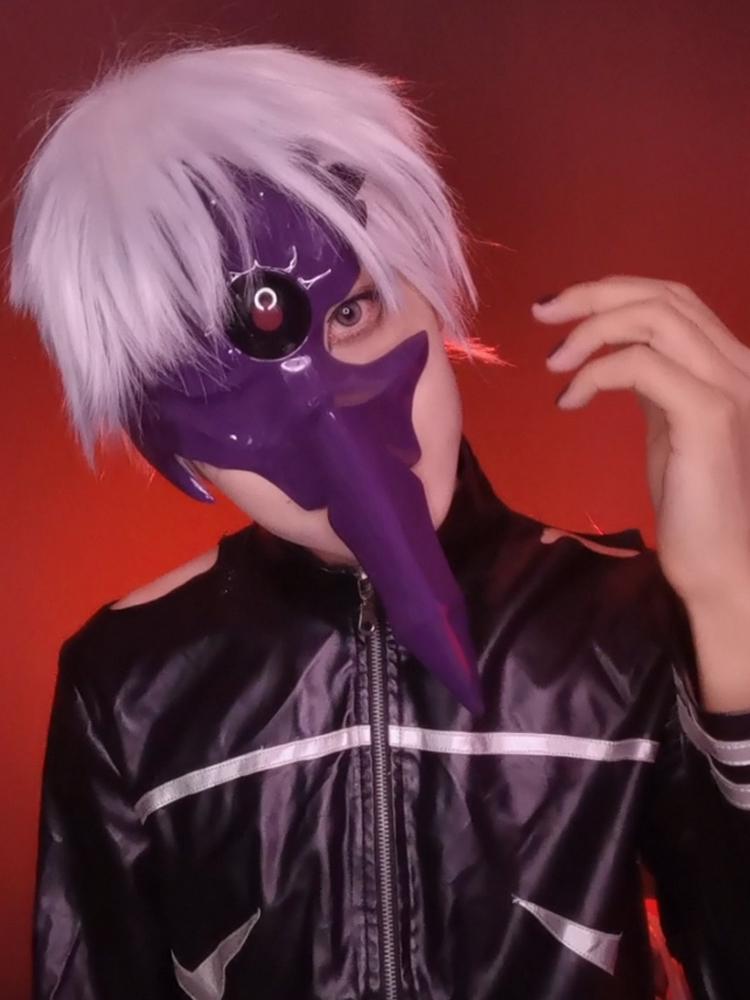 Kaneki Ken Centipede Face Cosp - Tokyo Ghoul Mask ulasan dan harga