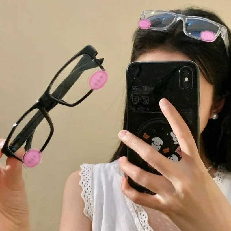 Cute Blush Glasses Anime Style - Anime Cosplay Girl Photo ulasan dan harga